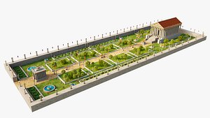 3D Temple of Bacchus Baalbek model