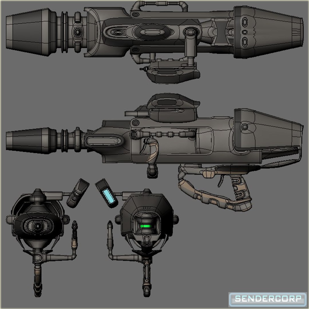 Free Blend Mode Scifi Energy Minigun