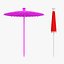 cocktail umbrellas 3D model