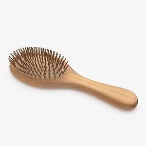 3D model Bamboo Hairbrush