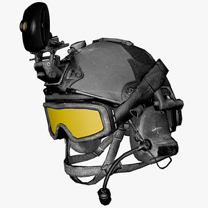 Soldier Helmet bulletproof 3D model Low-poly 3D model 3D model