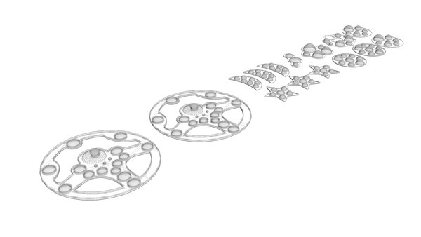 3D Simple Dimples Set - TurboSquid 1792379