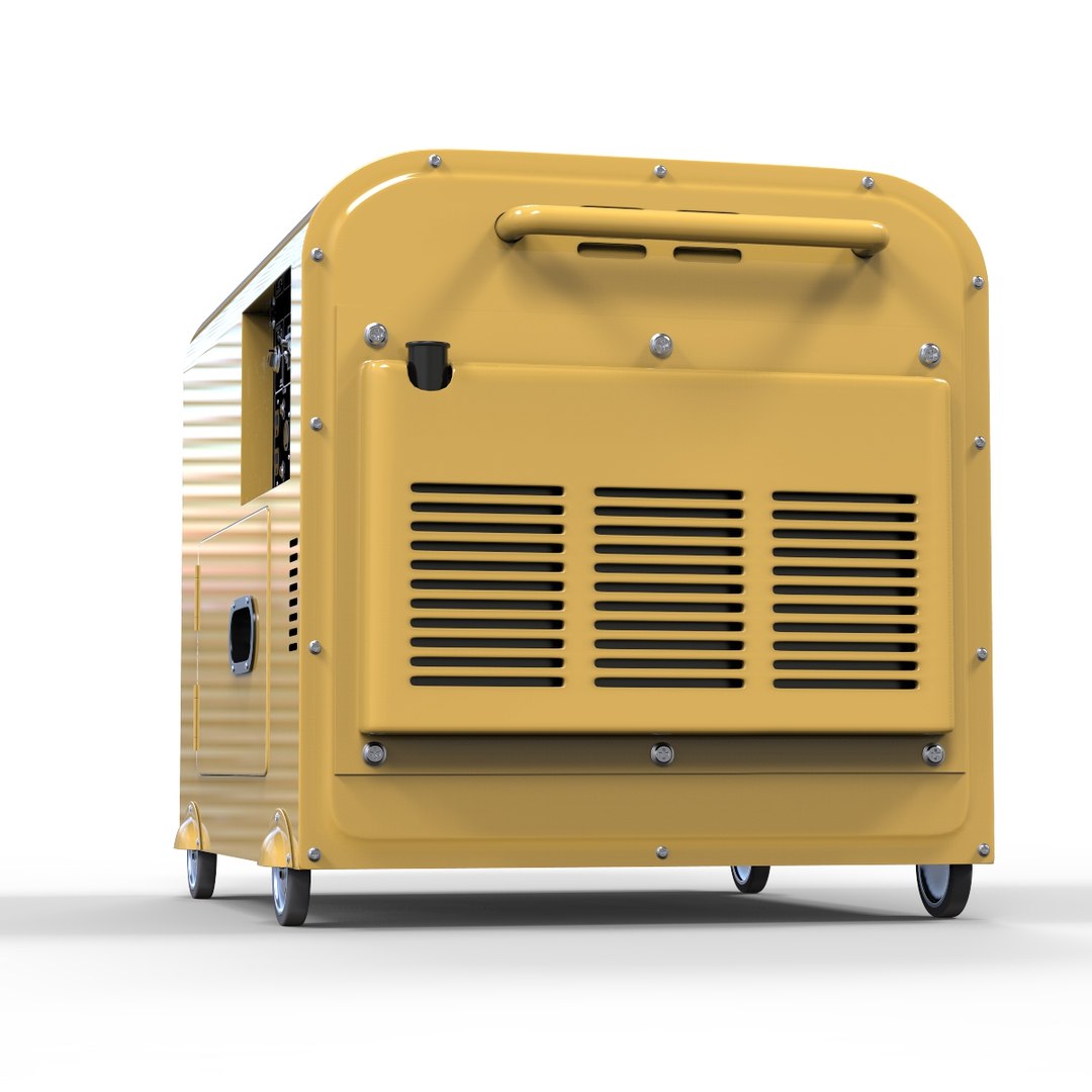 Diesel Powered Portable Generator 3d Model