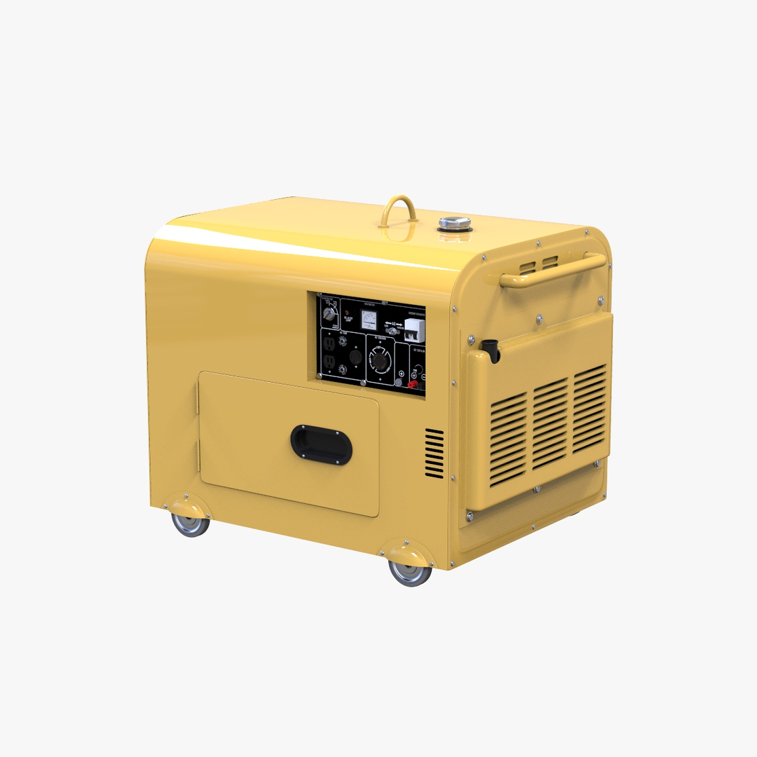 Diesel Powered Portable Generator 3d Model