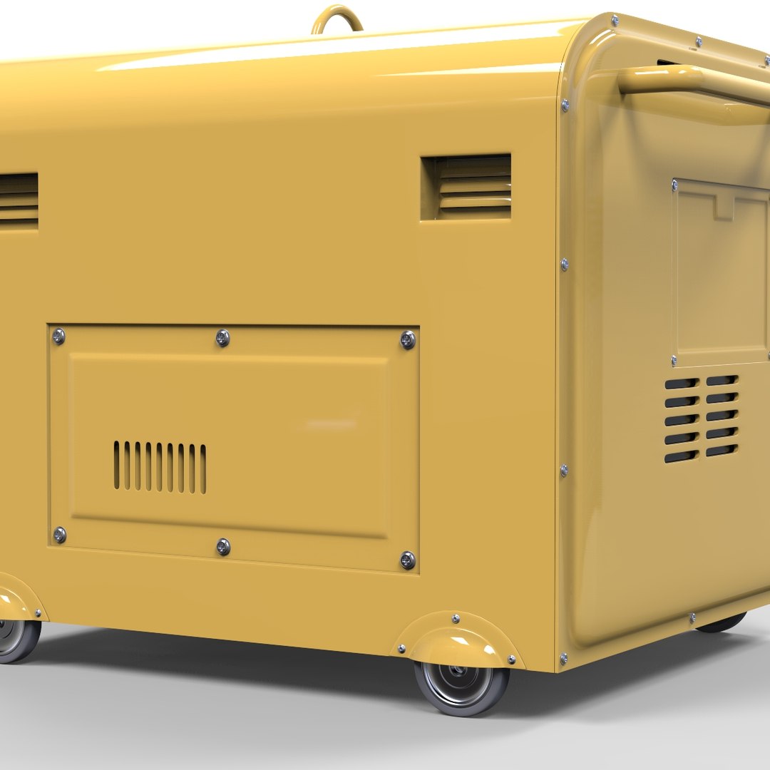 Diesel Powered Portable Generator 3d Model