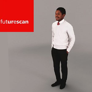 3d model man businessman