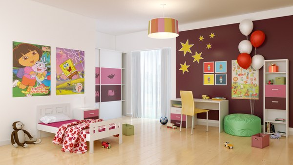 Children'S Bedroom 3D Models for Download | TurboSquid