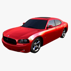 dodge charger interior car 3d max