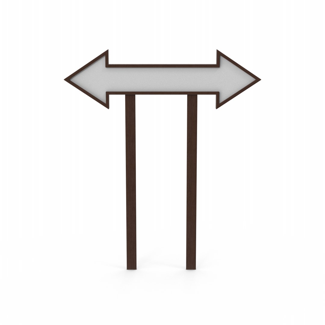3D Direction Signboard - TurboSquid 2366804