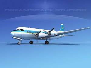 3d propellers douglas dc-6 model