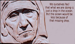3D mother teresa