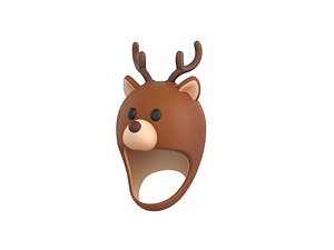 Prop063 Deer Hat 3D model
