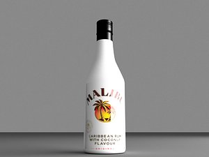 3d 3ds malibu bottle