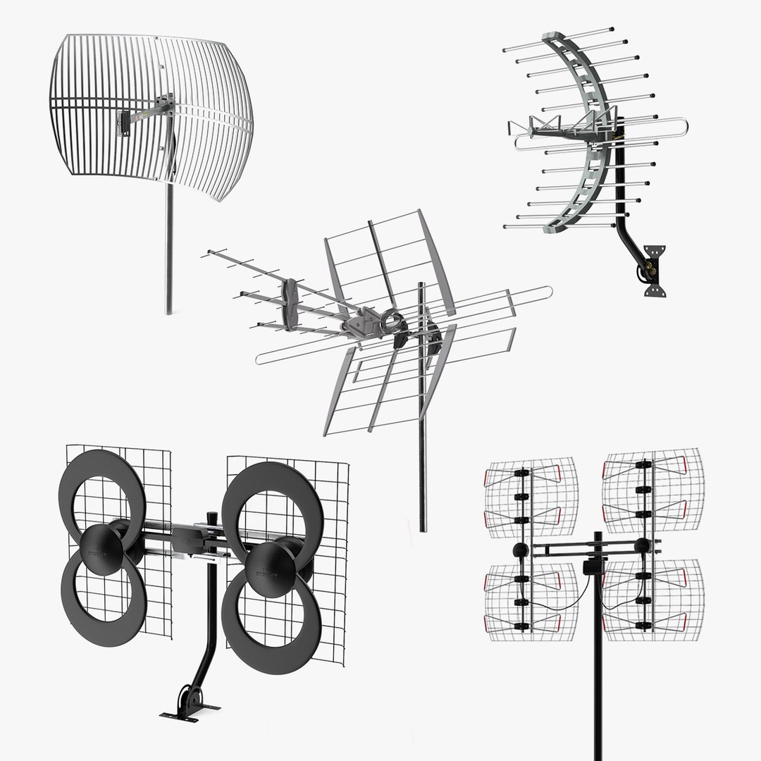 Antennas Collection 2 3D model preview