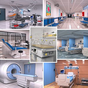Hospital interior Collection 3 3D