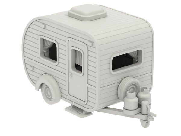 modelo 3d Modelo de caravana de impresión 3D - TurboSquid 1860975