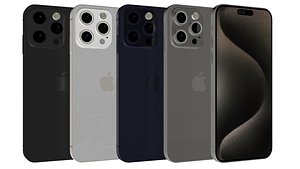 3D iPhone 15 Pro and 15 Pro Max