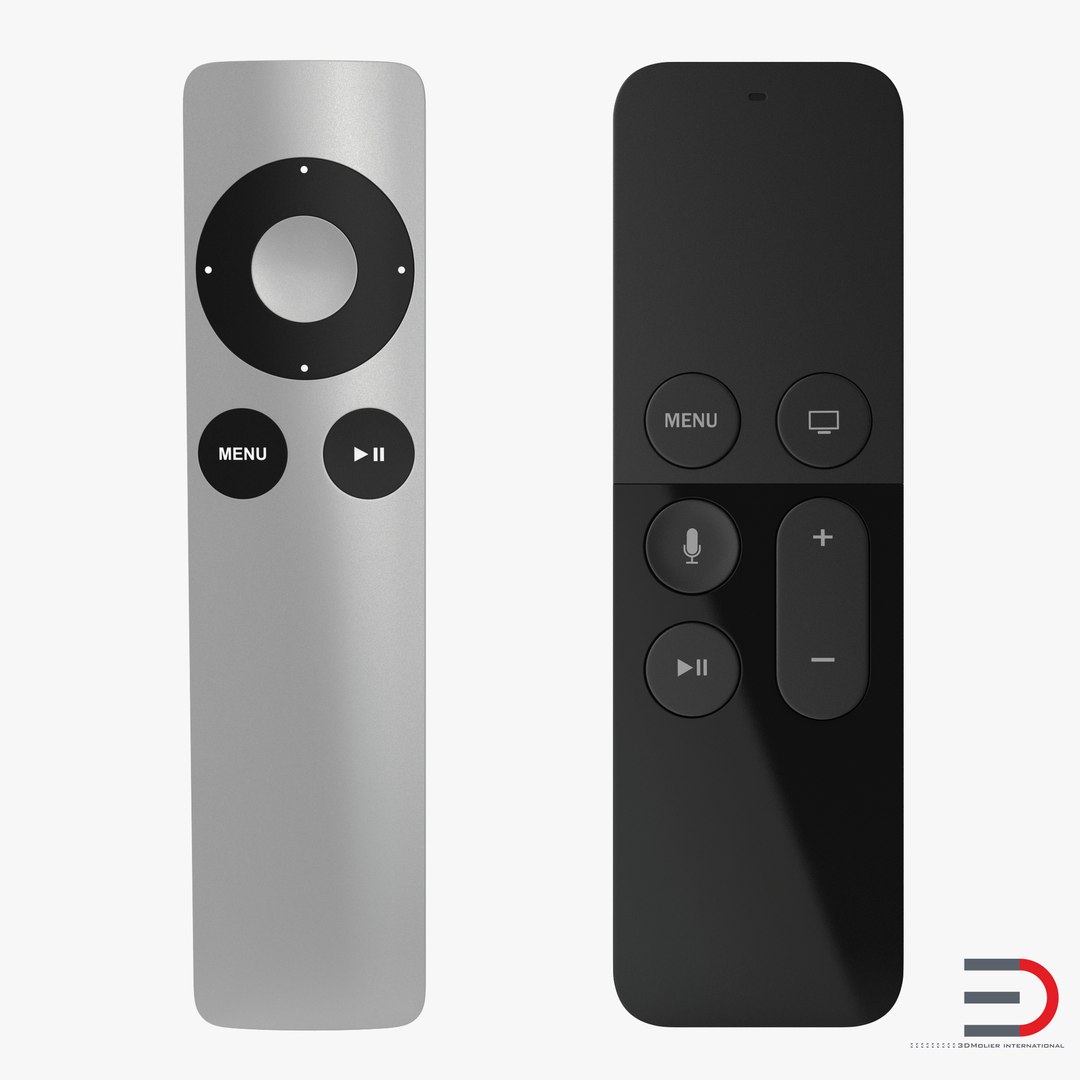 Apple Remotes Collection 3D model preview