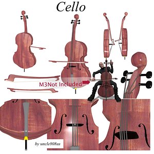 cello 3d model