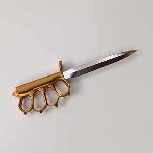 Brass Knuckles Knife