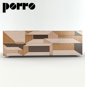 3d inlay cupboard porro model