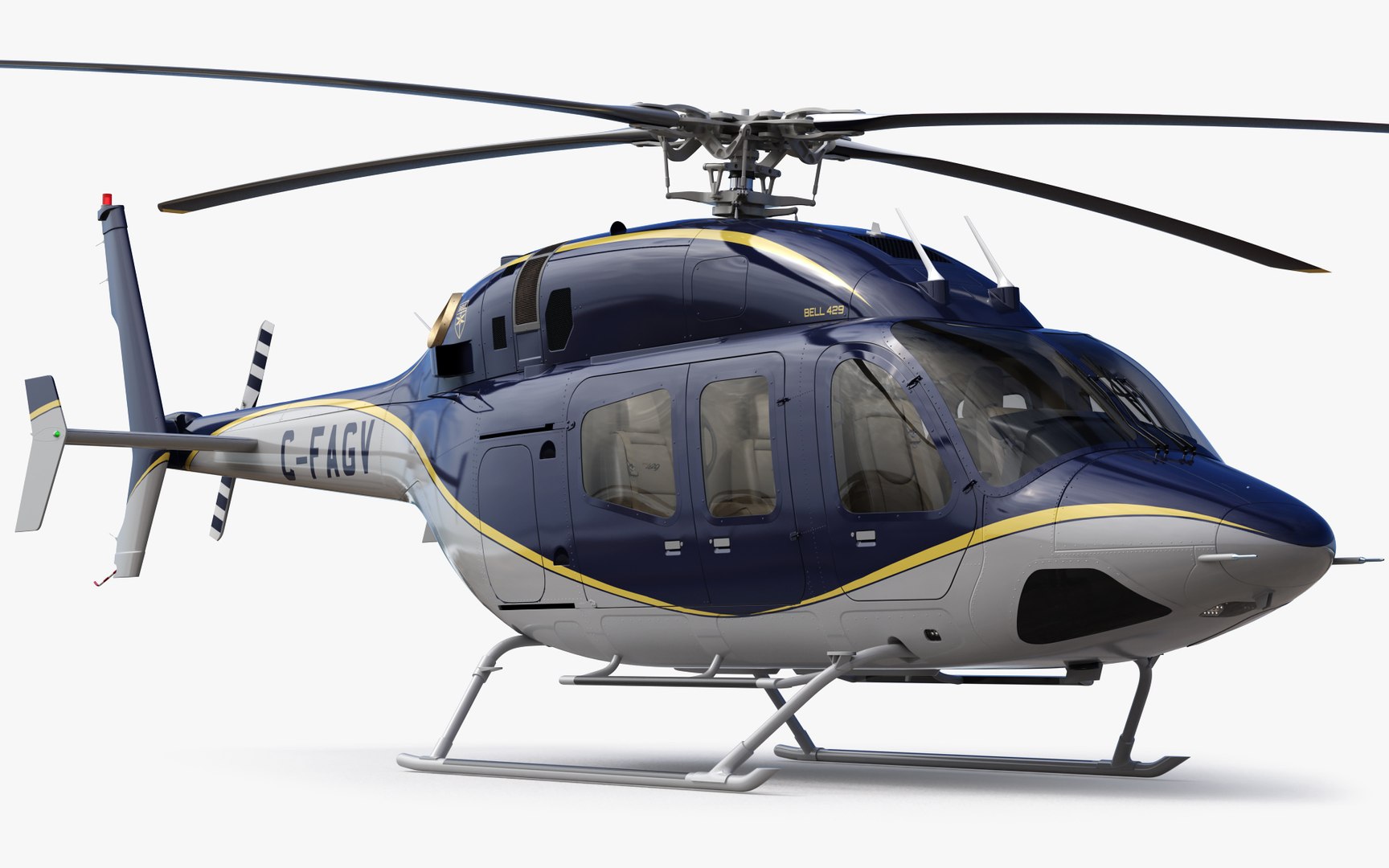 3D Bell 429 Corporate v2 model - TurboSquid 2172992