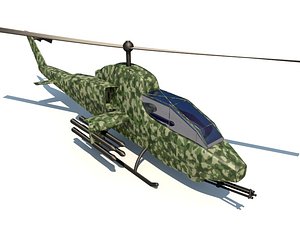 bell ah-1 cobra helicopter 3ds
