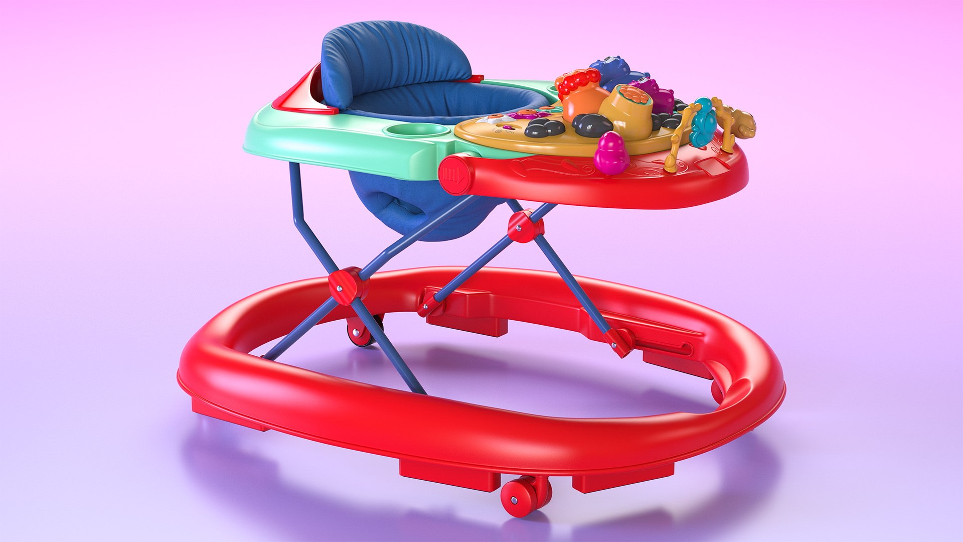 Baby Walker Generic 3D model preview