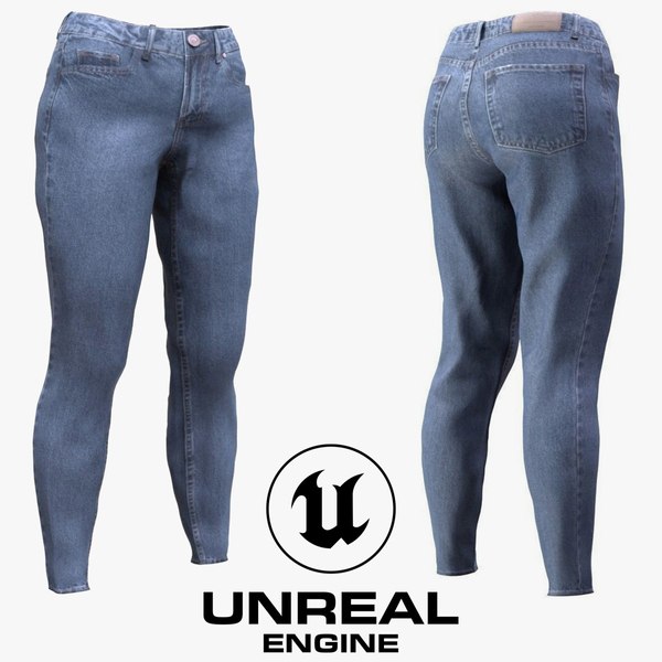 3D Jeans 29 - All MH Bodies UE5 Skeletons - Rigged