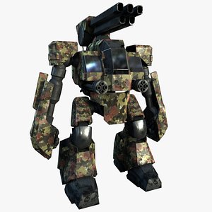 3D model Robot Mecha Military