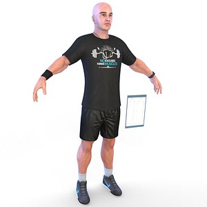 fitness coach 3D model