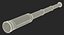 3D wrapped brass spyglass telescope model