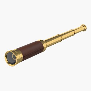 Wrapped Brass Spyglass Telescope