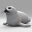 juvenile harp seal c4d