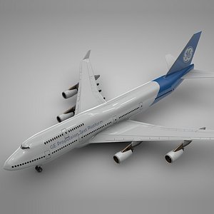 boeing 747-400 general electric 3D