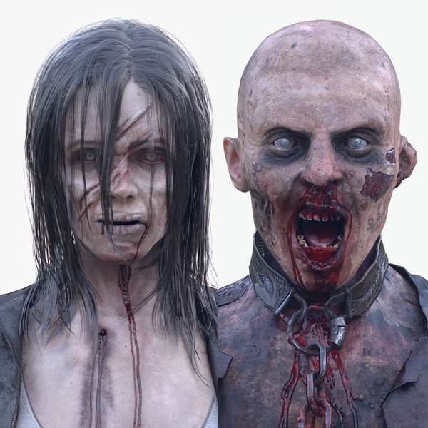 Zombie Woman and Man Collection