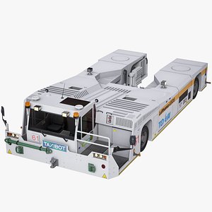 Semi-Robotic Aircraft Tractor Taxibot PBR 3D