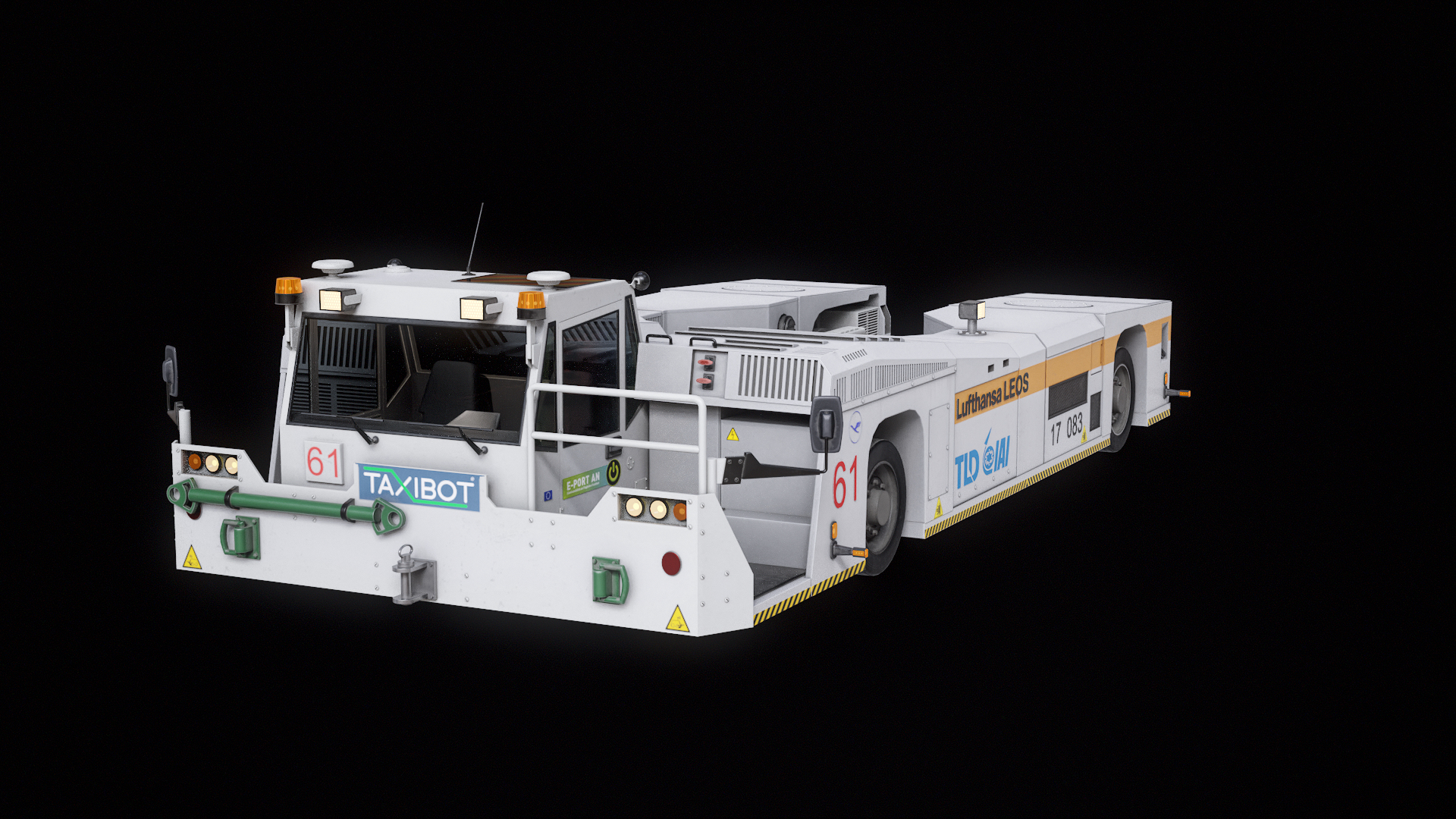 Semi-Robotic Aircraft Tractor Taxibot PBR 3D https://p.turbosquid.com/ts-thumb/Ve/pFIgzb/g1/z00/png/1699014731/1920x1080/turn_fit_q99/867e289ec2026b9ba5f0f4ded71f54443e72a613/z00-1.jpg