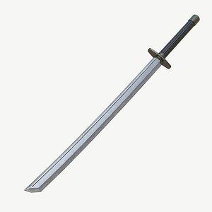 katana sword pbr obj free