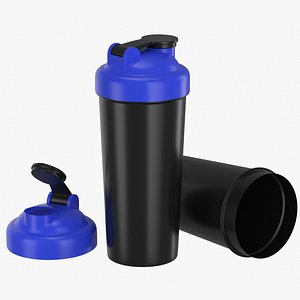 Sport Protein Shaker Bottle Mockup 3D model