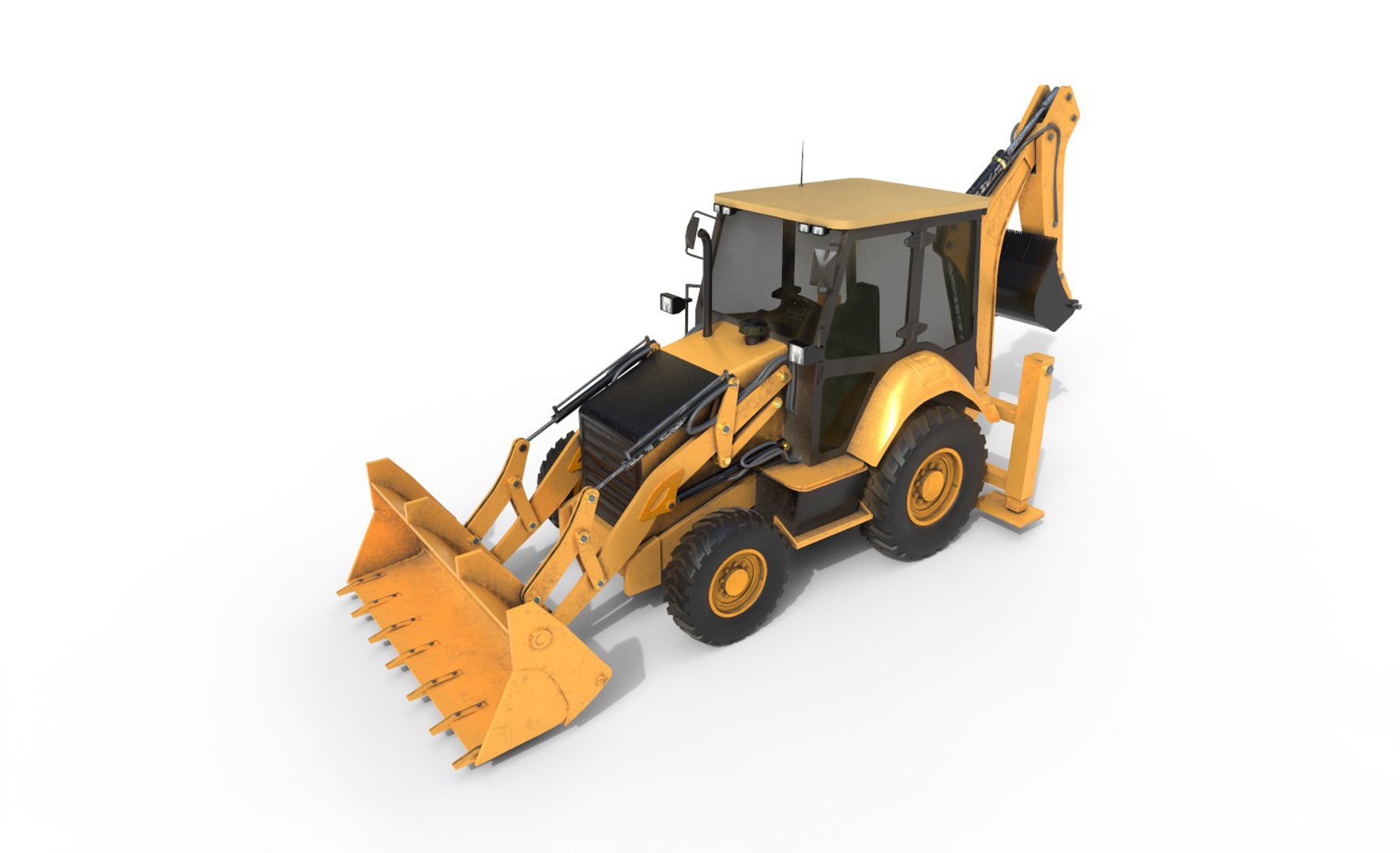 3D Model Loader Backhoe - TurboSquid 1547814