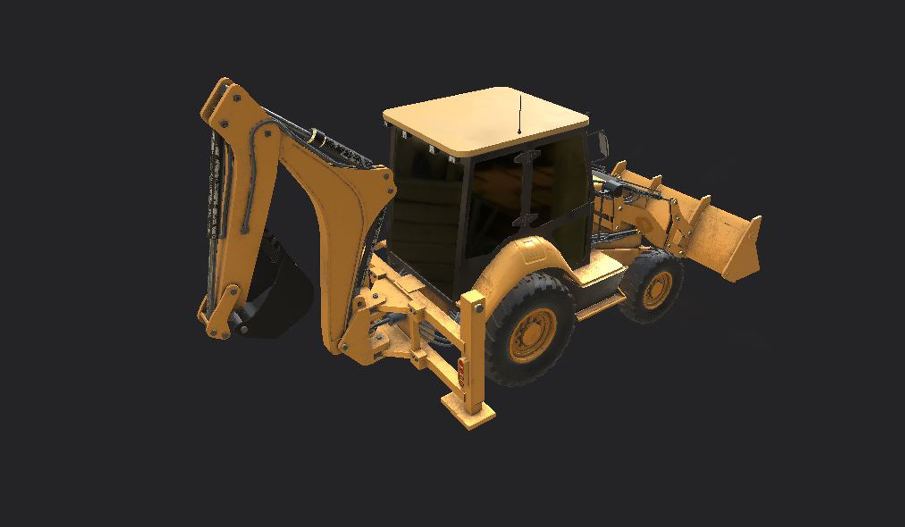 3D Model Loader Backhoe - TurboSquid 1547814