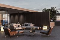 minotti outdoor balcony scene