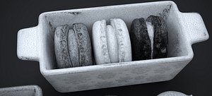 CHRISTMAS DESSERT DISH WITH MACARONS 2024