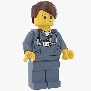 3D lego executive man