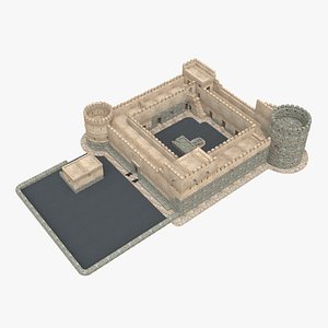 3D model Al Awabi Castle  Al Awabi  Fort