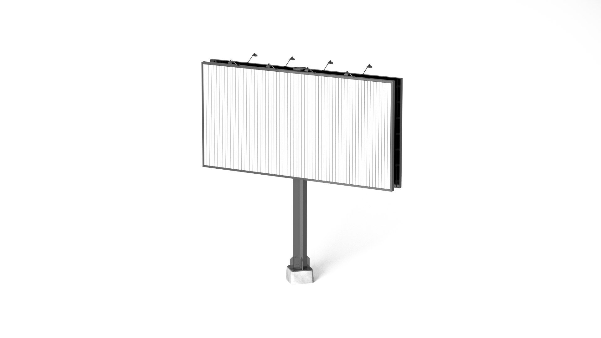 Rectangular Advertising Trivision Billboard - Outdoor Street Sign ...