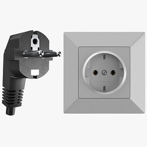 3D Single Socket With Power Cord