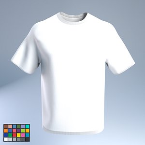 T-Shirt low-poly 3d model (+subdivide)
