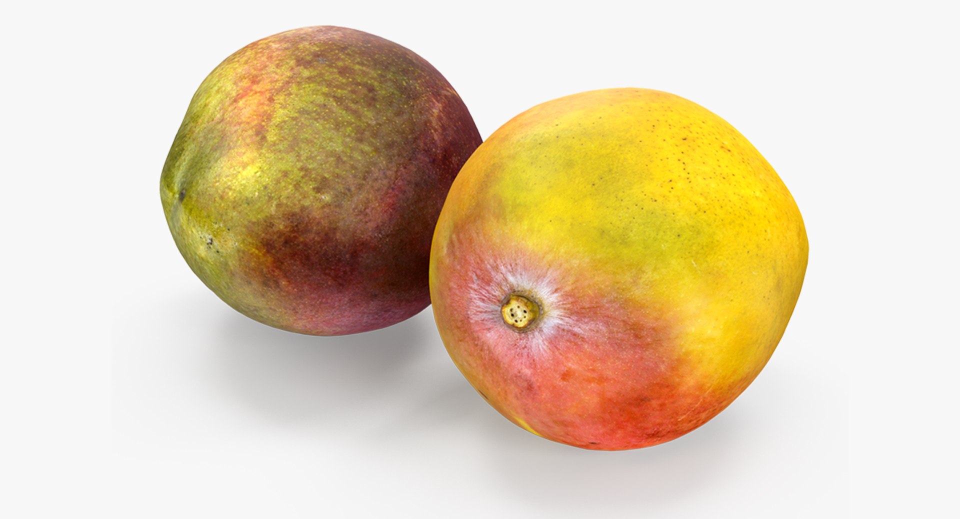 Mango Fruits Set 3D model preview